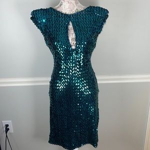 Vintage Fredericks of Hollywood Sequined Mermaid Dress